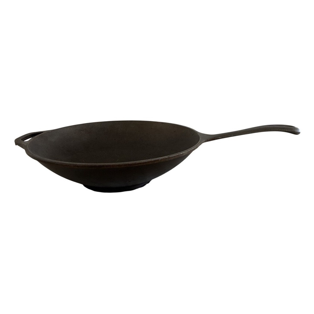 LODGE Cast Iron Wok 13in X 3.5" Stir Fry Made In USA